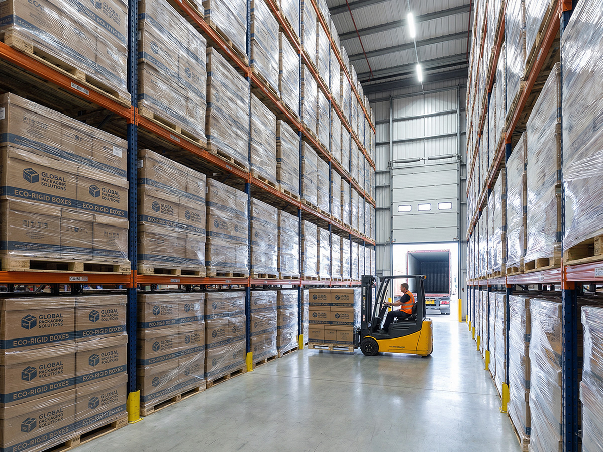 Mass production and shipping of packaging